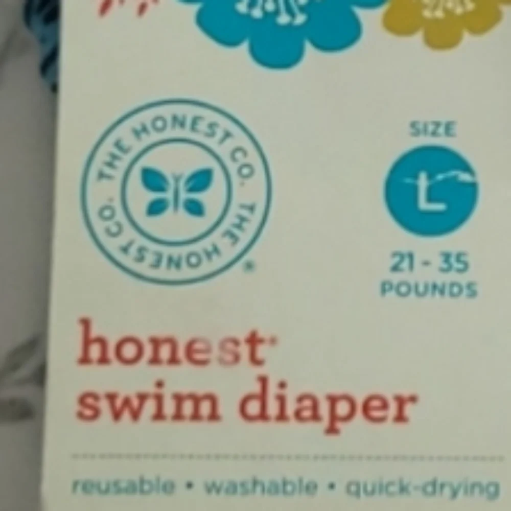 Size L Honest Company reusable swim diaper